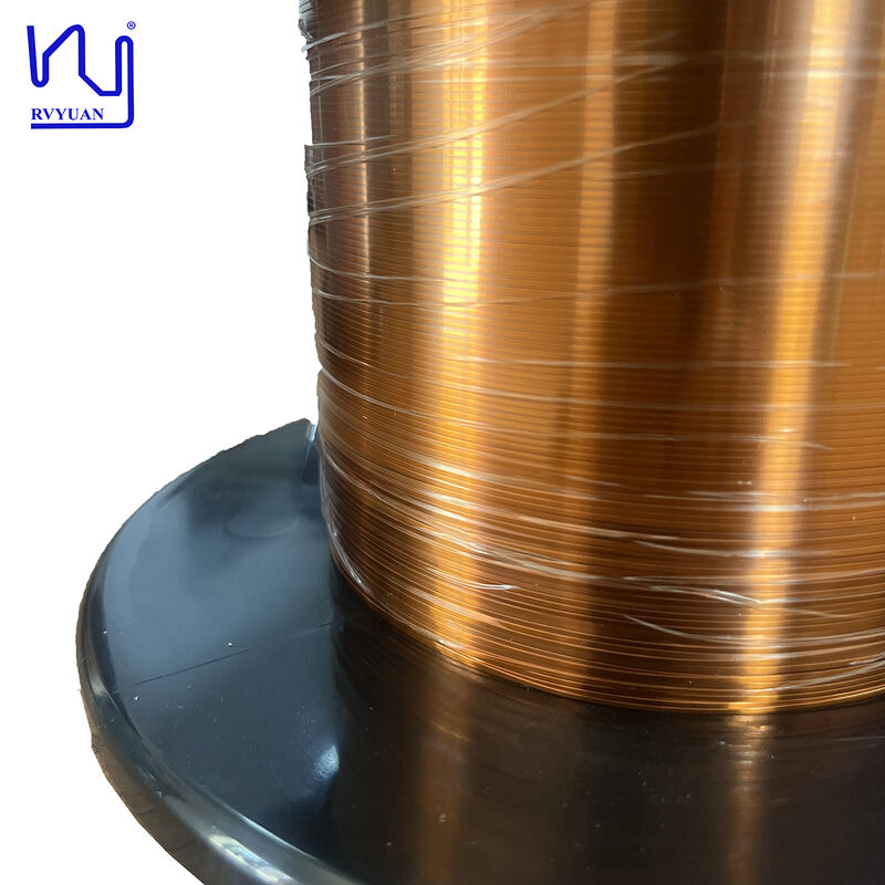 AIW220 0.175mm*mm*0.88mm Self-Bonding Enameled Flat Copper Wire Hot Wind Insulated Solid for Electrical Applications
